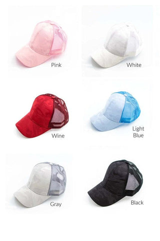 Messy Bun Cap *Online Only* - Premium  from Aili's Corner - Just $30! Shop now 