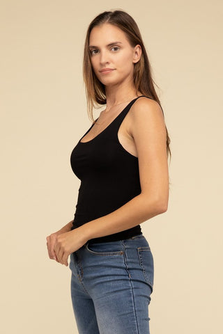 Double Layer Round Neck Tank Top *Online Only* - Premium clothing at Lonnys NY - Just $30! Shop Womens clothing now 