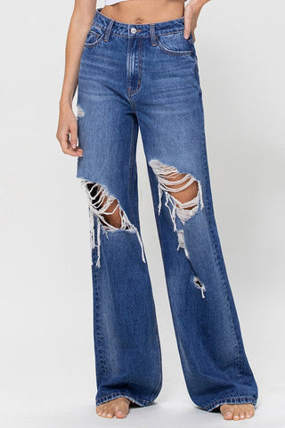 90's Vintage Loose Jeans *Online Only* - Premium Jeans from VERVET by Flying Monkey - Just $75! Shop now 