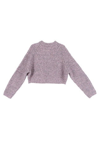 Melange Half Button Sweater *Online Only* - Premium clothing at Lonnys NY - Just $48! Shop Womens clothing now 