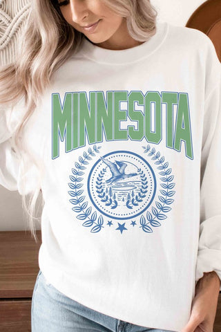 Minnesota State Wreath Graphic Sweatshirt  *Online Only* - Premium  at Lonnys NY - Just $66.63! Shop Womens clothing now 