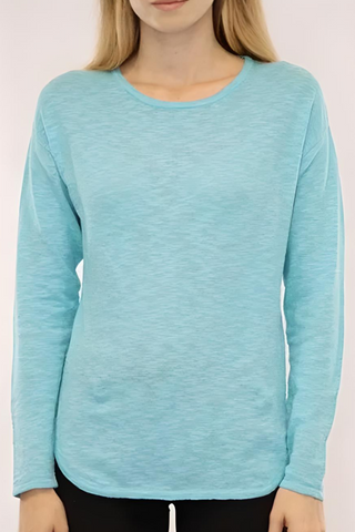 Lonnys Cotton Linen Long Sleeve Pullover - Premium Shirts & Tops from Lonnys NY - Just $110! Shop now 