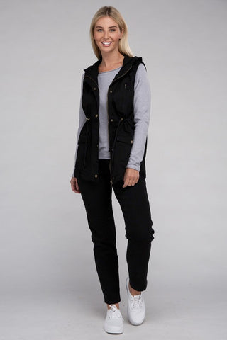 Military Hoodie Vest *Online Only* - Premium clothing at Lonnys NY - Just $37! Shop Womens clothing now 