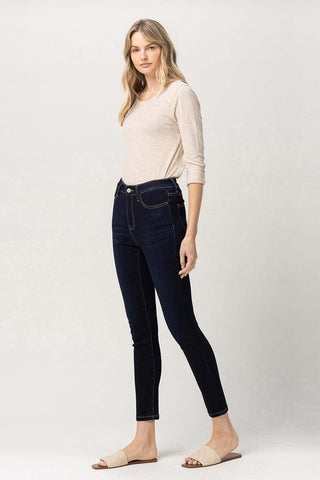 Flying Monkey SUPER SOFT HIGH RISE CROP SKINNY *Online Only* - Premium Jeans from VERVET by Flying Monkey - Just $71! Shop now 