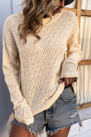 Crochet pullover sweater *Online Only* - Premium  from Nuvi Apparel - Just $23.10! Shop now at Lonnys NY