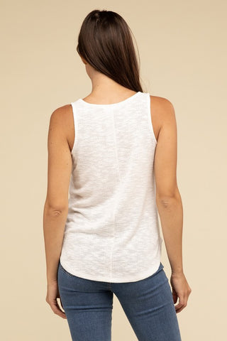 V Neck Sleeveless Cami Top - Premium  at Lonnys NY - Just $34! Shop Womens clothing now 