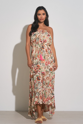 Elan Paisley Strapless Maxi Dress - Premium dresses from Elan - Just $95! Shop now 