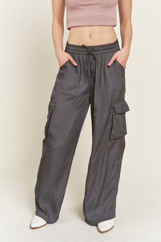 SATIN CARGO PANTS  *Online Only* - Premium  from Jade By Jane - Just $75! Shop now 