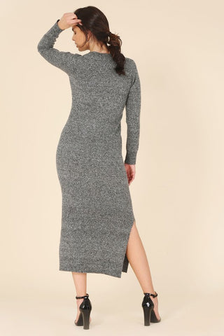 V-neck sweater maxi dress  *Online Only* - Premium dresses at Lonnys NY - Just $43! Shop Womens clothing now 