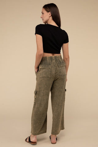 Cargo Pants with Elastic Waist *Online Only* - Premium clothing at Lonnys NY - Just $58! Shop Womens clothing now 