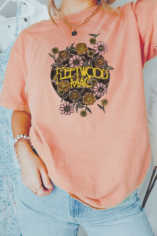 Retro Fleetwood Mac Comfort Colors Graphic Tee *Online Only* - Premium Shirts & Tops at Lonnys NY - Just $60! Shop Womens clothing now 