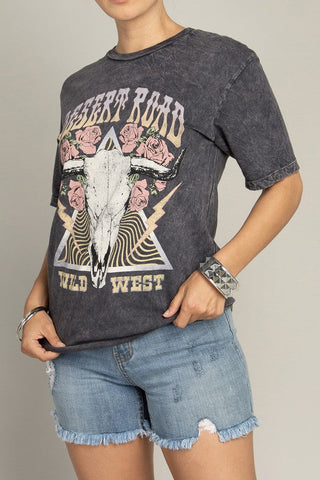 Desert Road Wild West Graphic Top *Online Only* - Premium top at Lonnys NY - Just $43! Shop Womens clothing now 