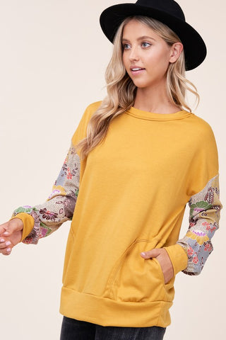 Long Sleeve Floral Top *Online Only* - Premium clothing at Lonnys NY - Just $52! Shop Womens clothing now 