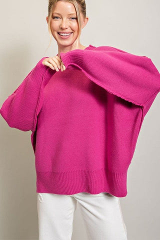 Long Sleeve Ribbed Sweater *Online Only* - Premium  from eesome - Just $62! Shop now 