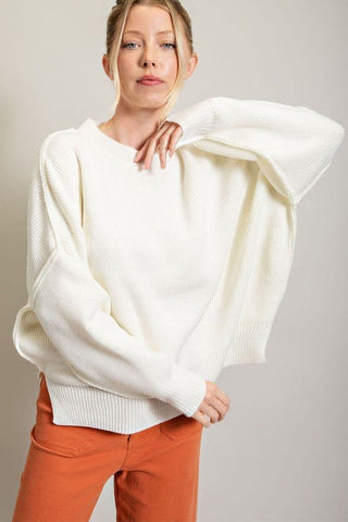 Long Sleeve Ribbed Sweater *Online Only* - Premium  from eesome - Just $62! Shop now 