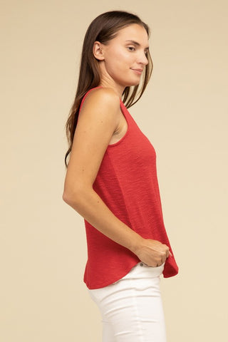 V Neck Sleeveless Cami Top - Premium  at Lonnys NY - Just $34! Shop Womens clothing now 