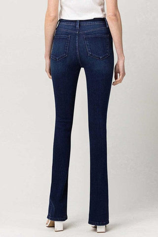 High Rise Slim Straight W/Slit *Online Only* - Premium  at Lonnys NY - Just $85! Shop Womens clothing now 