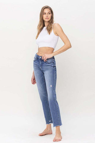 High Rise Straight Jeans *Online Only* - Premium  from Flying Monkey - Just $90! Shop now 