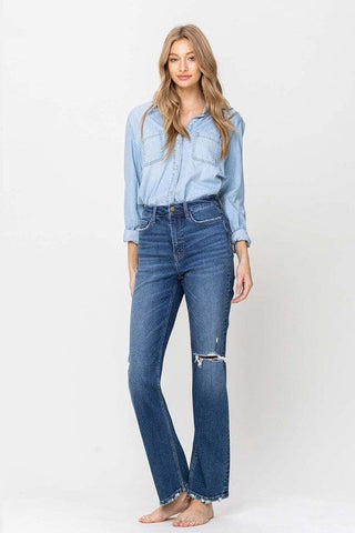 Super High Rise Straight Leg Jeans *Online Only* - Premium  at Lonnys NY - Just $90! Shop Womens clothing now 