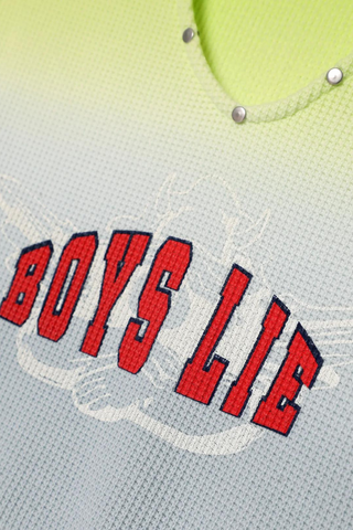 Boys Lie Fool Me Once Rebel Tank Top - Premium Shirts & Tops at Lonnys NY - Just $75! Shop Womens clothing now 