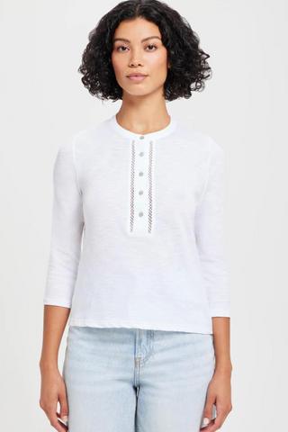 Goldie Honor Embroidered Henley