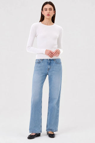Goldie Lina Long Sleeve Ribbed Tee