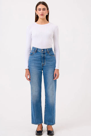 Goldie Blaire Pointelle Long Sleeve Top