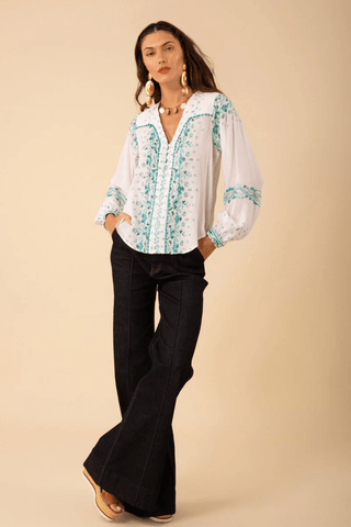 Hale Bob Cora Embroidered Top - Premium Shirts & Tops from Hale Bob - Just $238! Shop now 