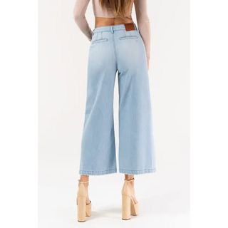 Hidden Nori Cropped Wide Leg Trouser Jeans