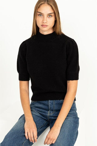 Lovely Embrace Puff Sleeve Sweater Top *Online Only* - Premium  at Lonnys NY - Just $50! Shop Womens clothing now 