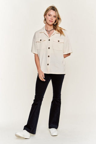 SMILE FACE BACK SHIRTS TOP  *Online Only* - Premium  at Lonnys NY - Just $75! Shop Womens clothing now 