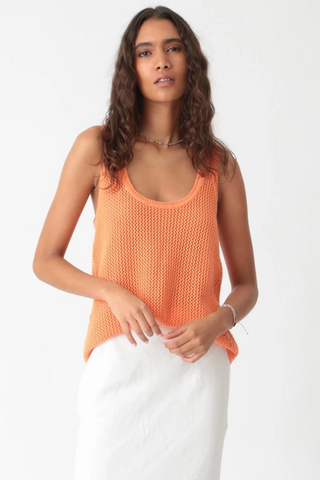 Electric & Rose Jayson Tank - Tangerine - Premium Shirts & Tops from Electric & Rose - Just $98! Shop now 