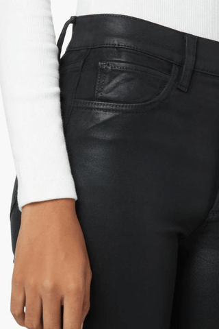 Joe's Jeans The Charlie - High rise skinny ankle// Coated // Black - Premium Jeans at Lonnys NY - Just $198! Shop Womens clothing now 