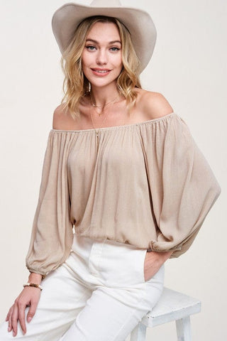 Jenna Top  *Online Only* - Premium Shirts & Tops from La Miel - Just $38.35! Shop now 