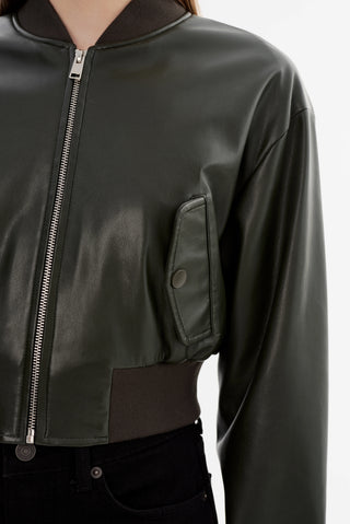 Lamarque Evelin Cropped Bomber Jacket