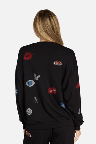 Lauren Moshi BABBS CRYSTAL ELEMENTS Sweatshirt - Premium Shirts & Tops from Lauren Moshi - Just $198! Shop now 