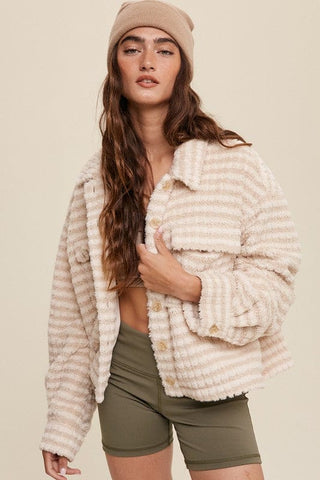 Plaid Fleece Shacket *Online Only* - Premium Jacket from Listicle - Just $102! Shop now 