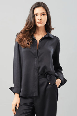 Lola & Sophie Textured Satin Shirt - Premium silk top from Lola & Sophie - Just $168! Shop now 