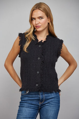 Madison Fringe Trimmed Vest