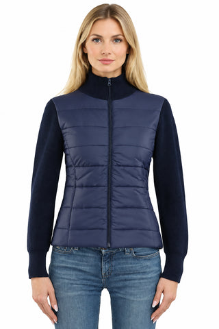 Metric Shaker Stitch Zip Up Jacket