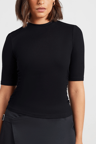 Misha Vesper Rib Jersey T-Shirt - Premium Shirts & Tops at Lonnys NY - Just $125! Shop Womens clothing now 
