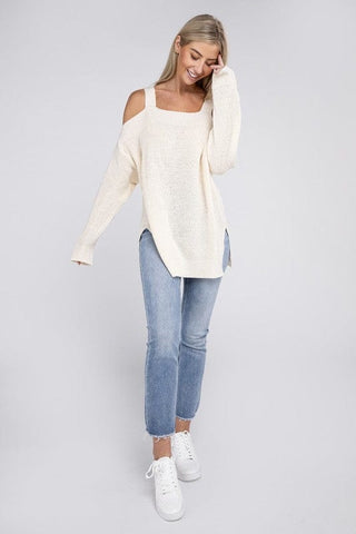 Off The  Shoulder Sweater *Online Only* - Premium  at Lonnys NY - Just $42! Shop Womens clothing now 