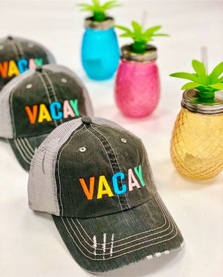 VACAY Embroidered Hat *Online Only* - Premium  from Ocean and 7th - Just $42.90! Shop now 