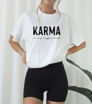 Karma is my Boyfriend Graphic Crew Neck Tee *Online Only* - Premium  from Ocean and 7th - Just $40! Shop now 