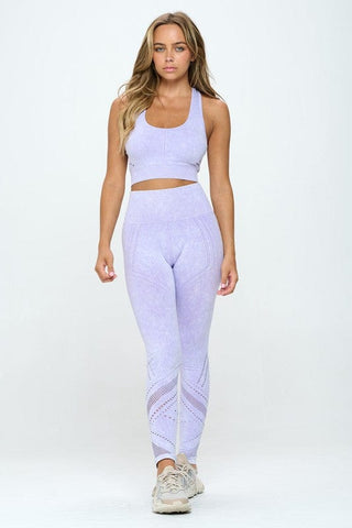 Seamless Two Piece Yoga mineral washed active set *Online Only* - Premium activewear from OTOS Active - Just $46.33! Shop now 