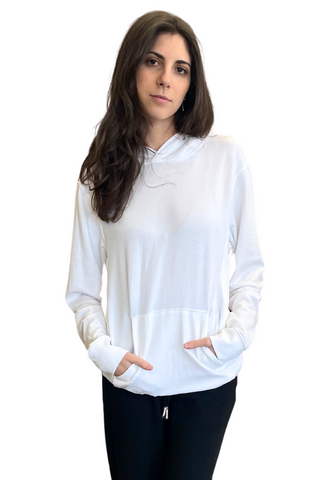 Mila Pullover Hoodie - Premium Shirts & Tops from MILA - Just $132! Shop now 