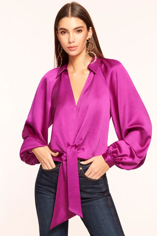 Ramy Brook Emily Puff Sleeve Blouse - Premium Shirts & Tops at Lonnys NY - Just $325! Shop Womens clothing now 