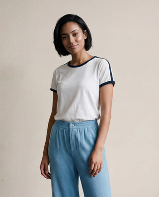 Stateside Cloud Jersey Color Block Track Tee