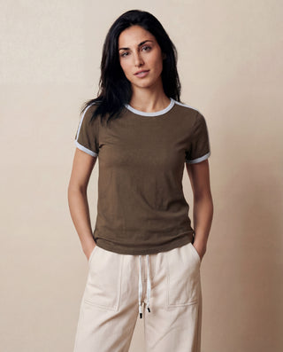 Stateside Cloud Jersey Color Block Track Tee