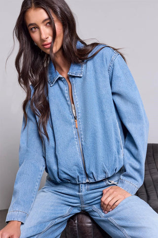 Tribal Bubble Denim Jacket